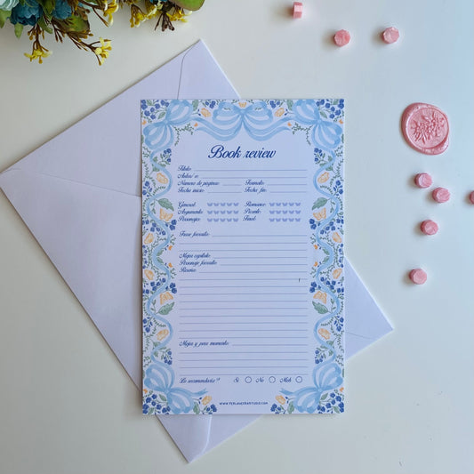 "Sweet Romance" Book review card