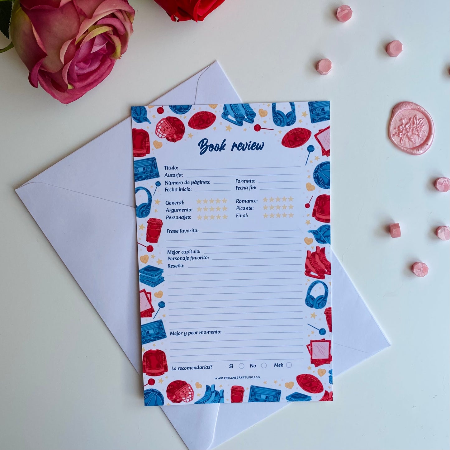 "Sports romance" Book review card