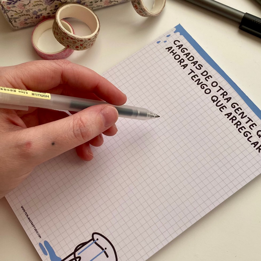 "Cagadas por arreglar" Bloc de notas