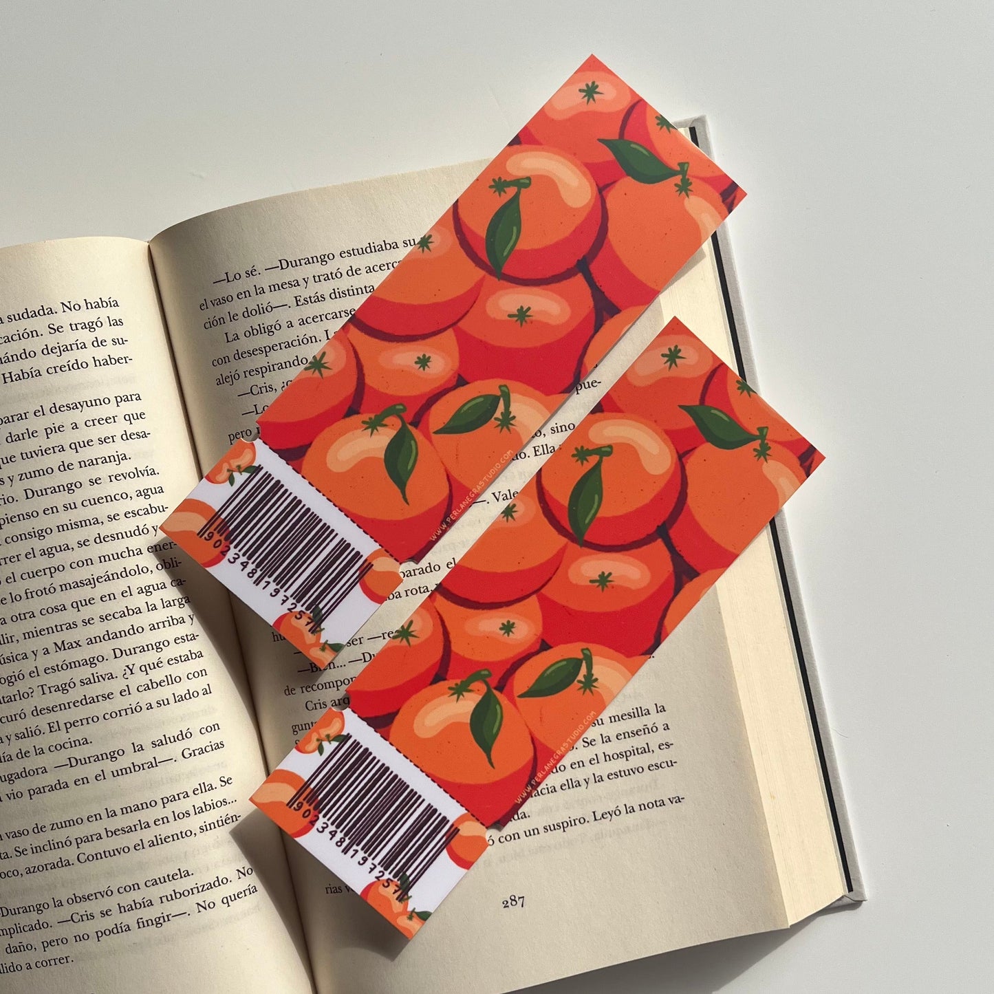 Marcapáginas Ticket "Naranjas"