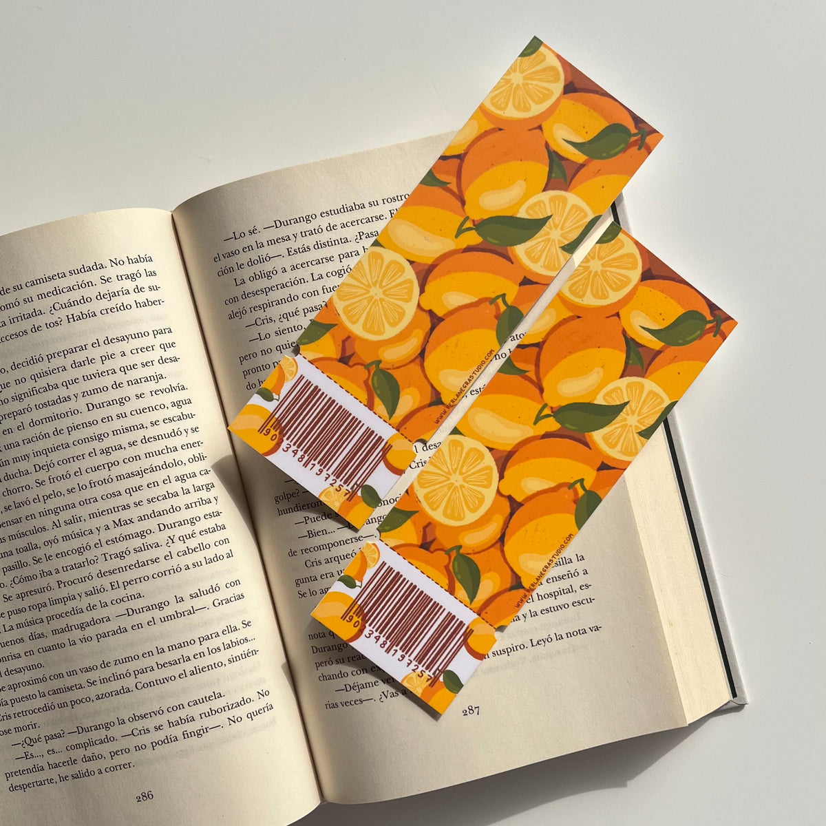 Marcapáginas Ticket "Limones"